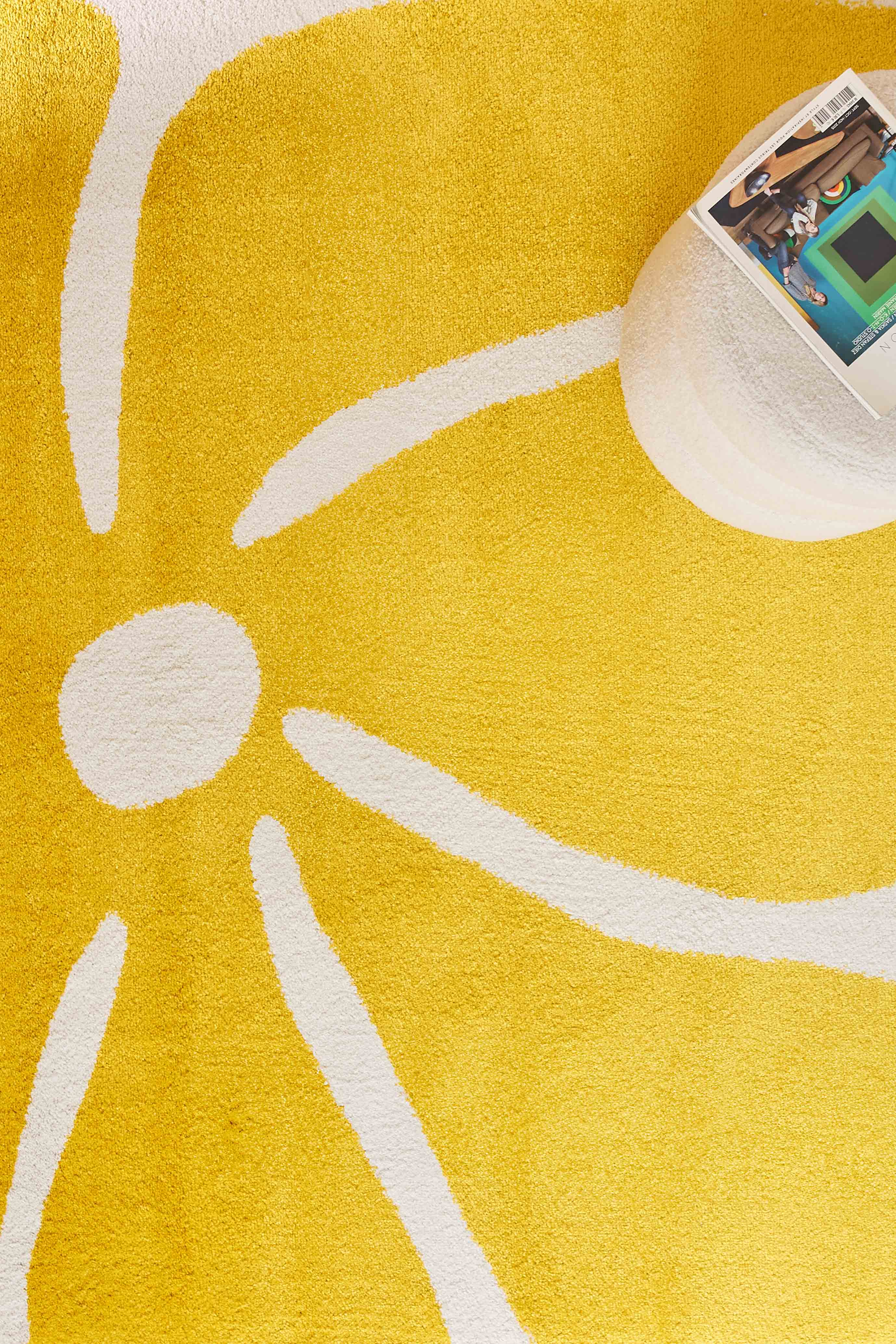 Tapis jaune - Groovy