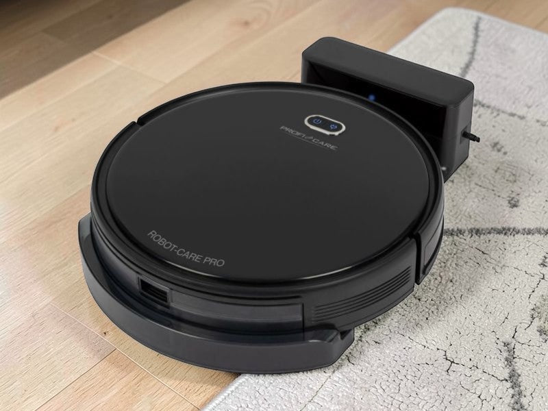 Aspirateur robot connecté Wifi avec fonction d'essuyage noir