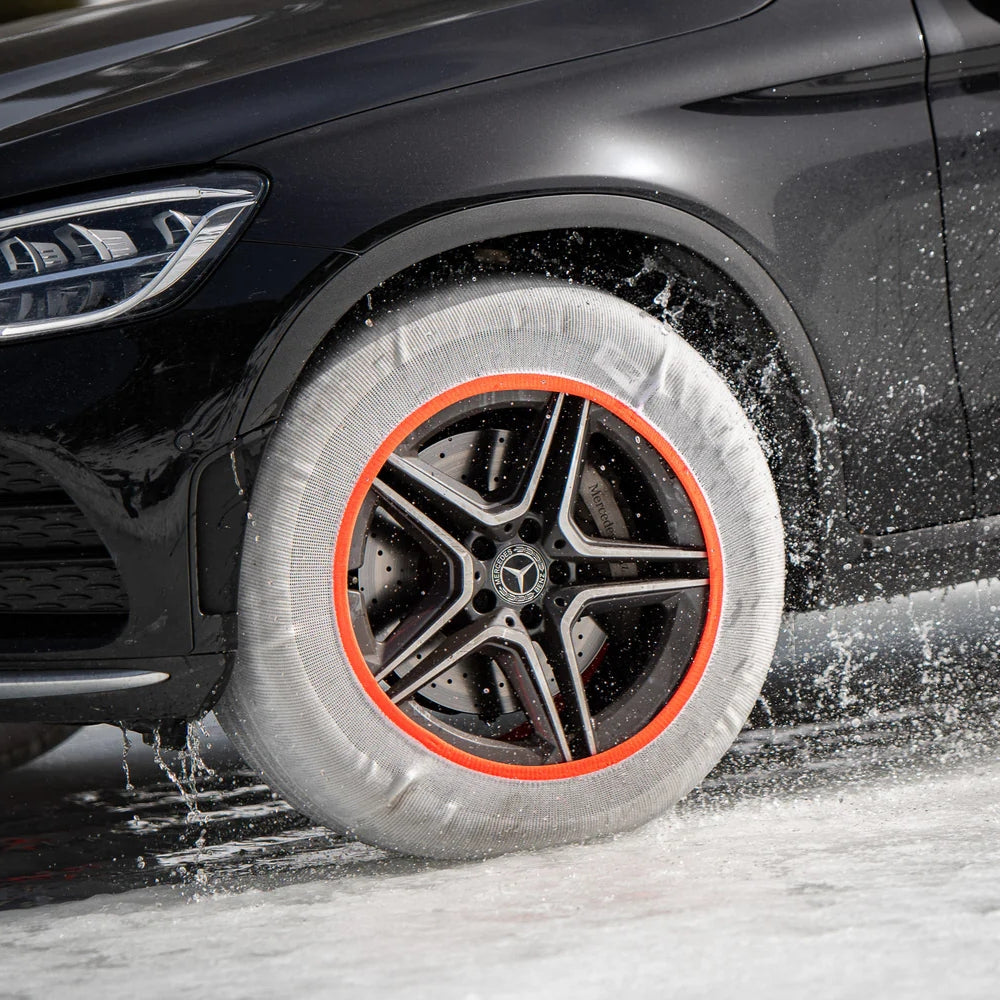Paire de Chaussettes à Neige HUSKY Pneus Taille M – Adhérence Neige et Verglas, Compatibles ABS, Lavables à 30º