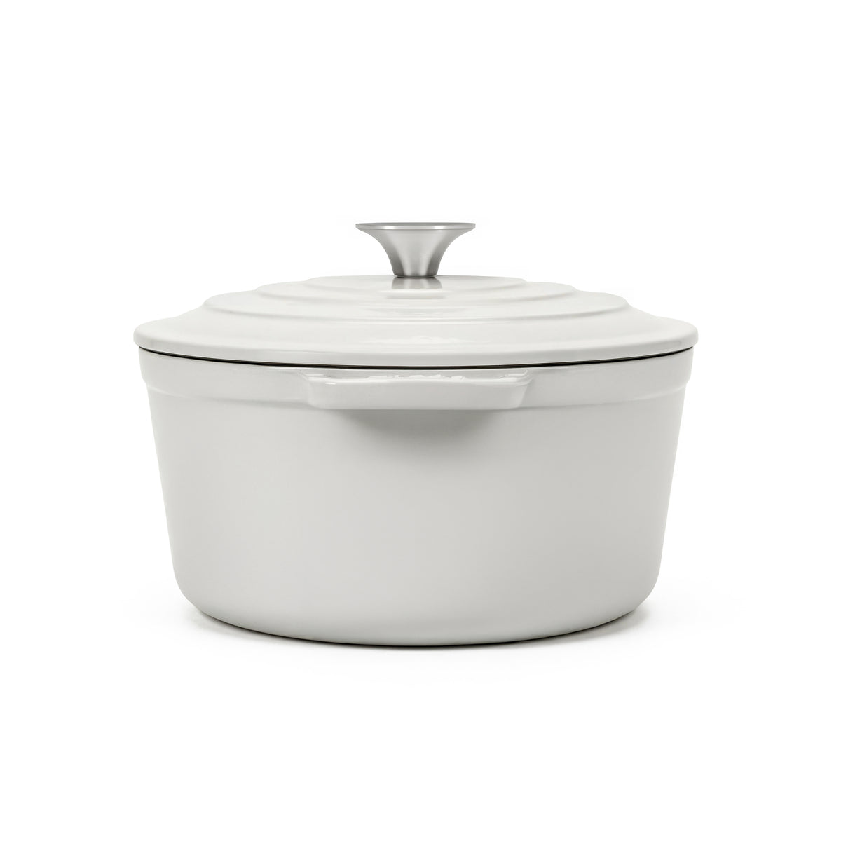 Cocotte en fonte ronde 22cm beige
