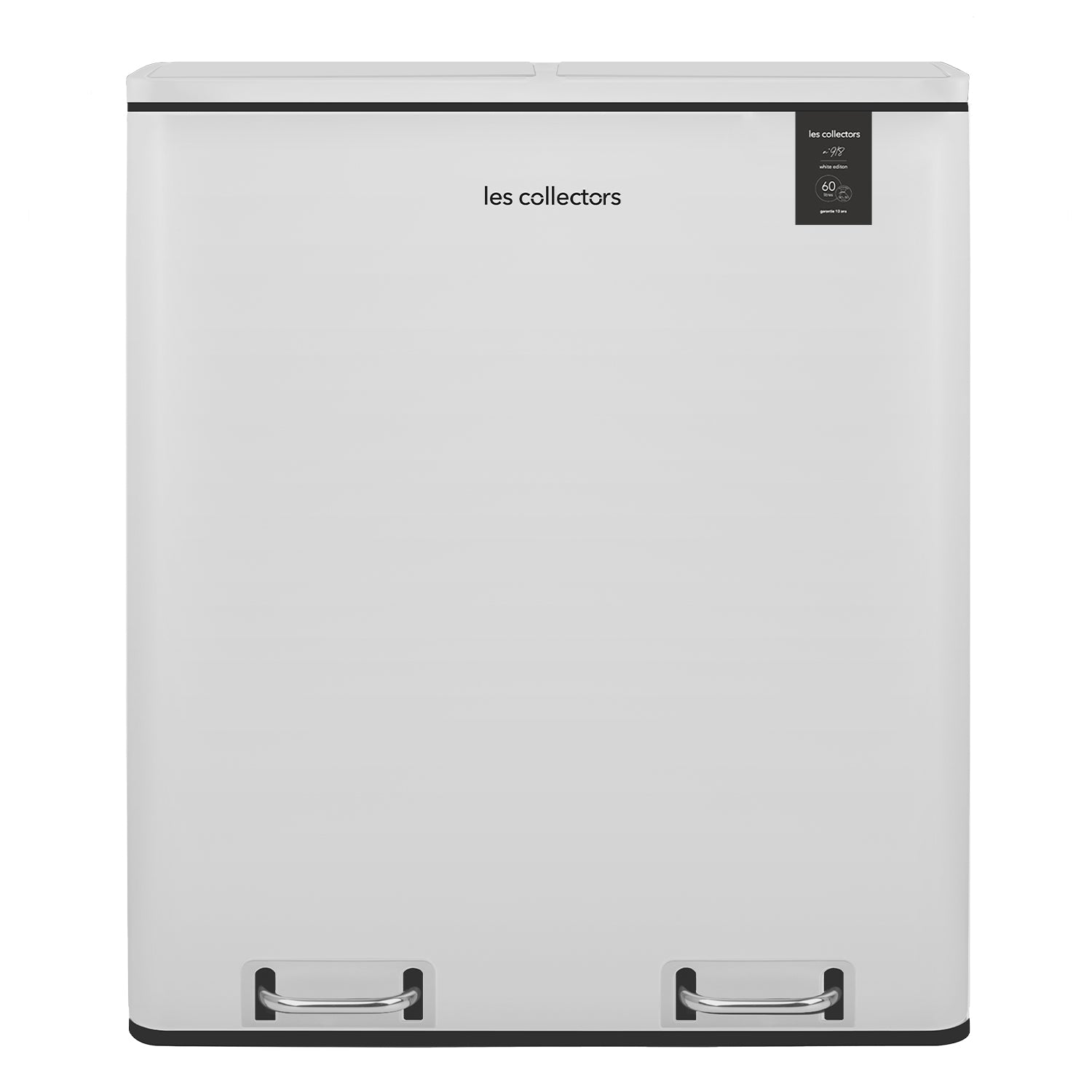 Poubelle 2x30L Blanche