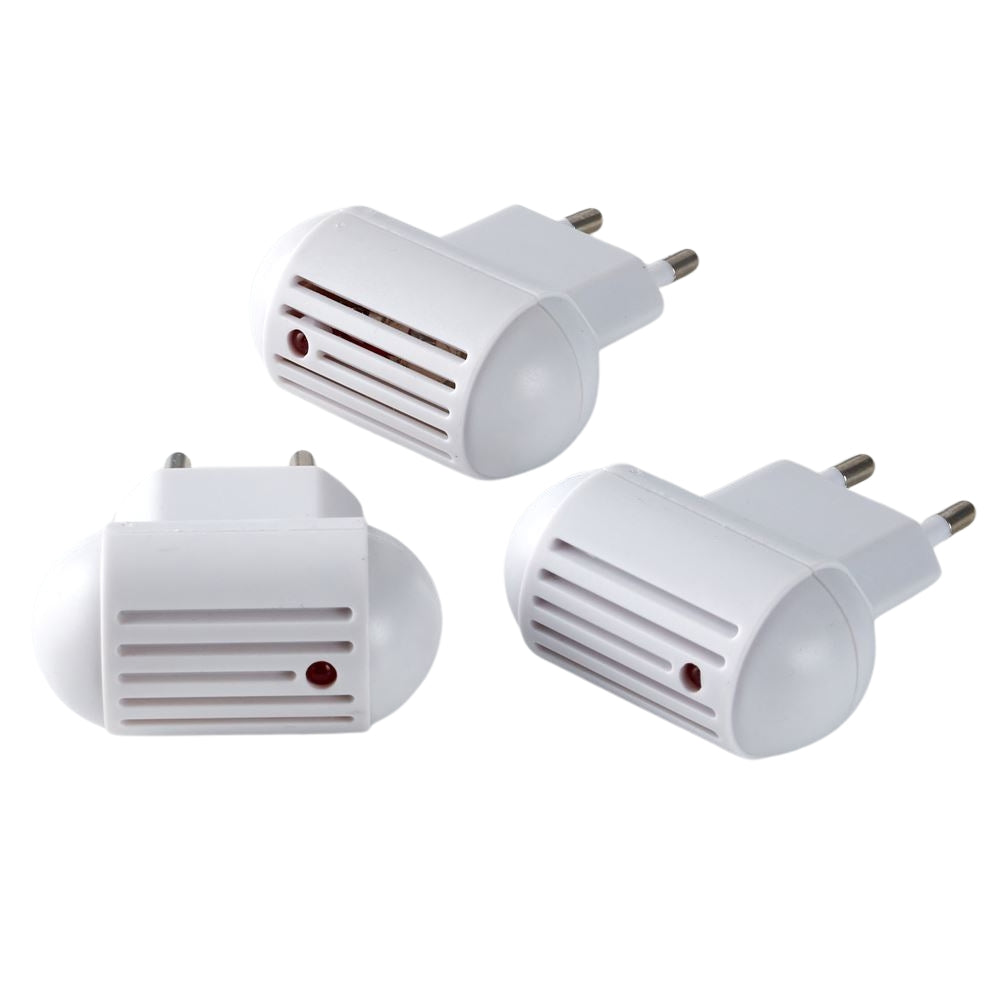 Pack de 3 prises répulsif moustiques à ultrasons avec LED
