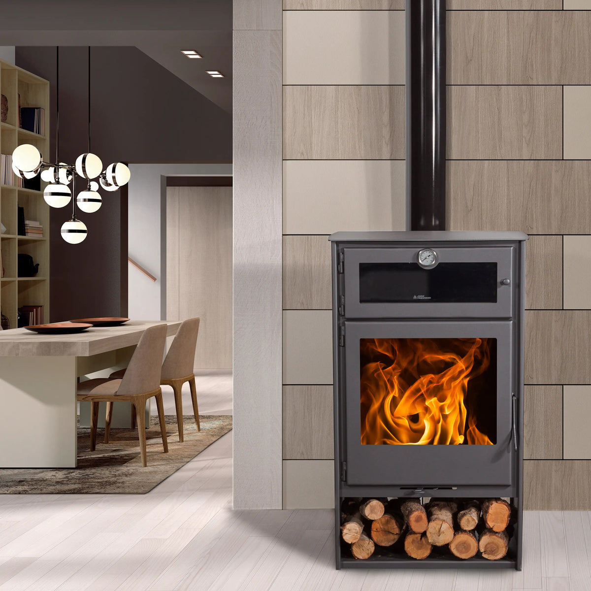 Poêle à bois Nice - 11 kW - 320 m3 - A+