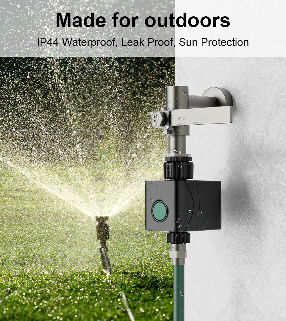 Système d'irrigation Smart FlinQ - Programmateur d'arrosage - Assistant Alexa et Google - Noir