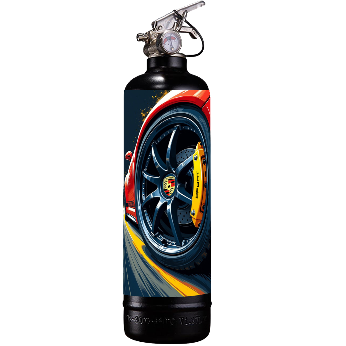 Extincteur 1kg ROUE PORSCHE NOIR
