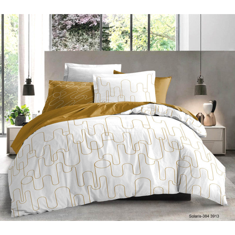 Parure de draps 4 pièces pour lit 140 x 190 cm 8 modèles au choix