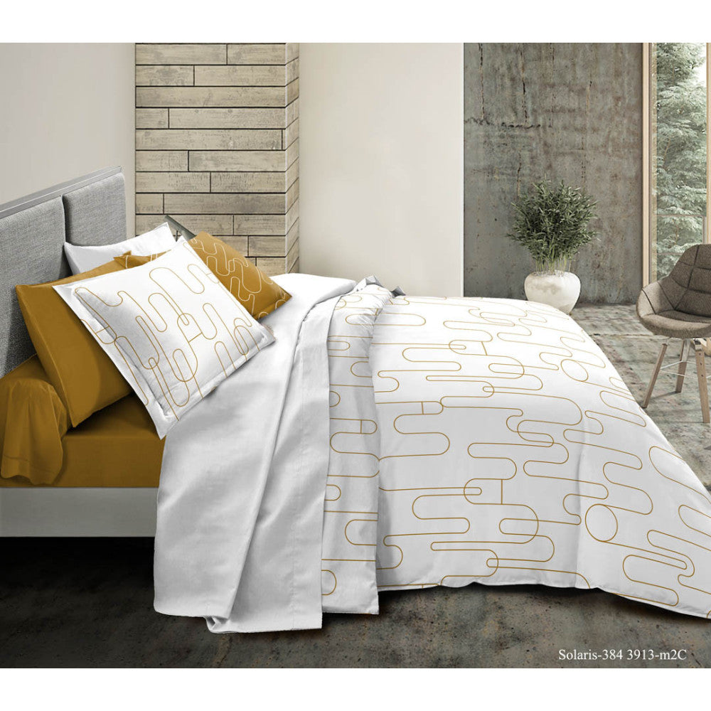 Parure de draps 4 pièces pour lit 140 x 190 cm 8 modèles au choix