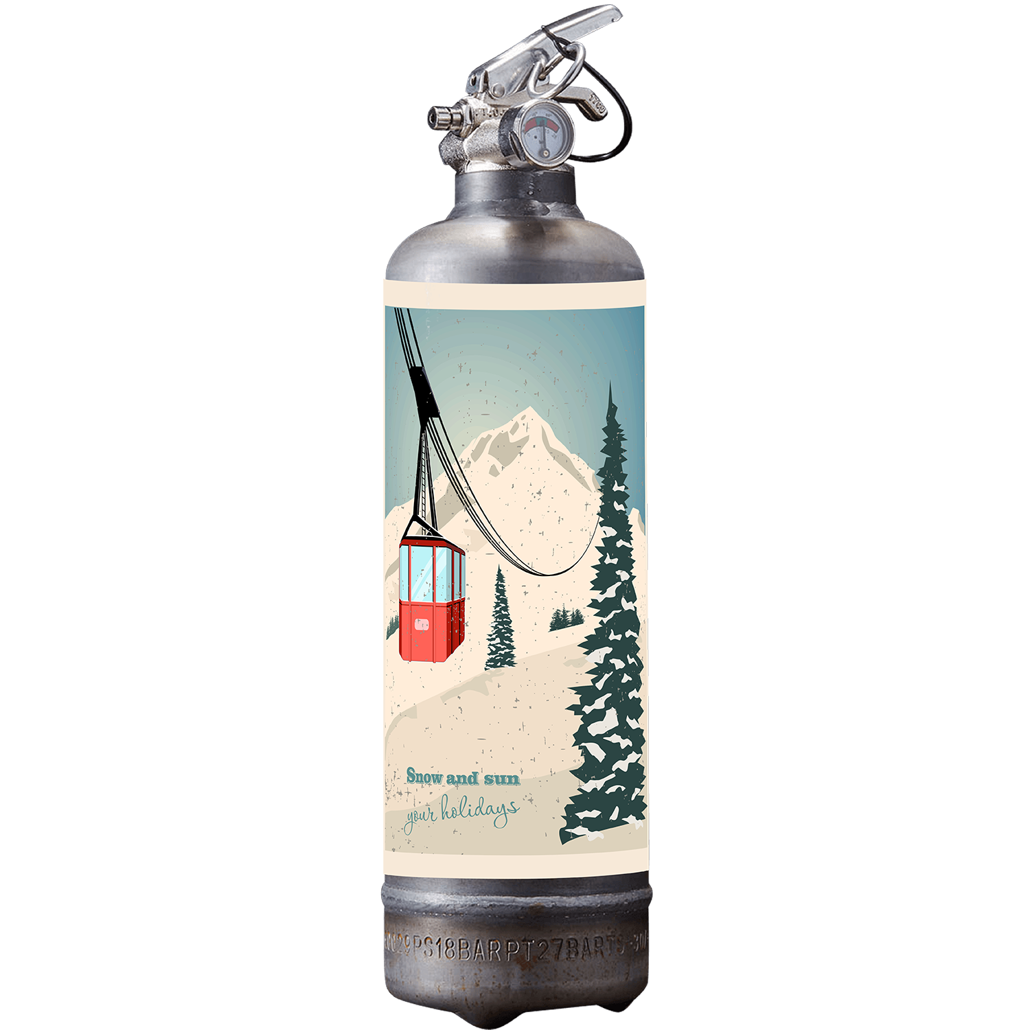 Extincteur 1kg SNOW AND SUN BRUT