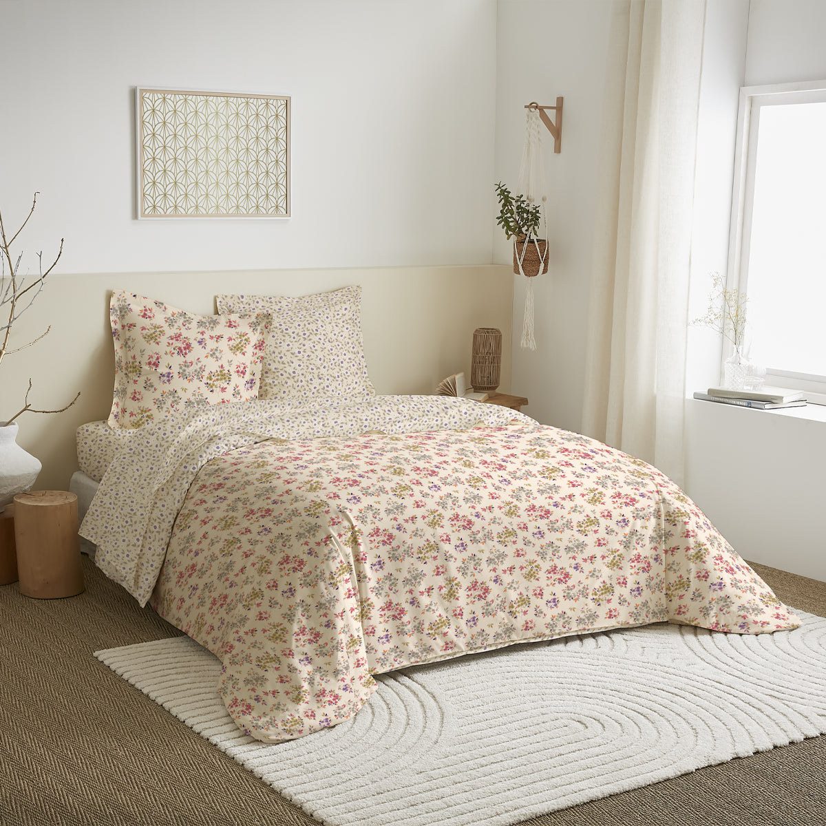 Parure de couette réversible pour lit 240 x 220 cm 13 modèles au choix