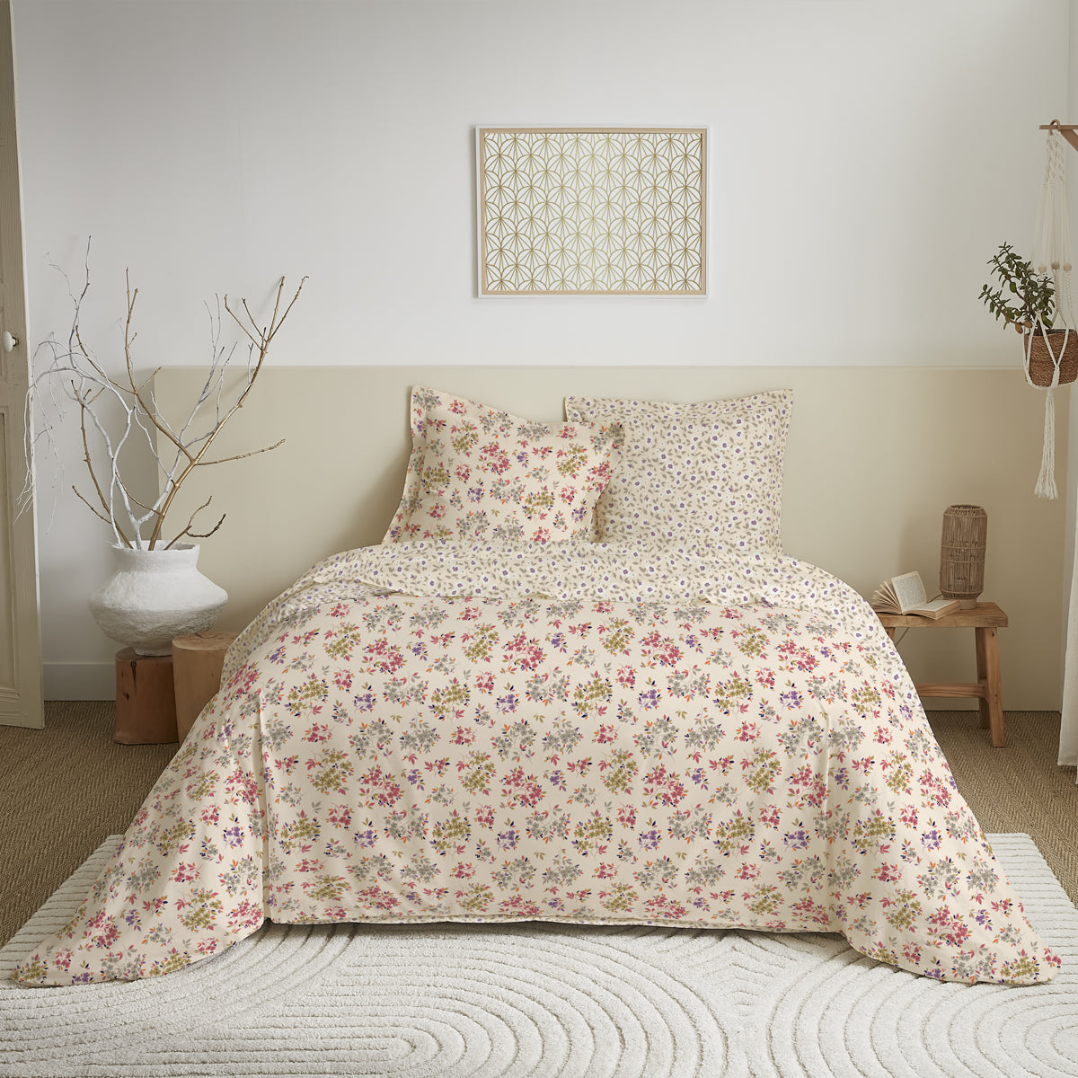 Parure de couette 3 Pièces réversible 260 x 240 cm 18 modèles au choix
