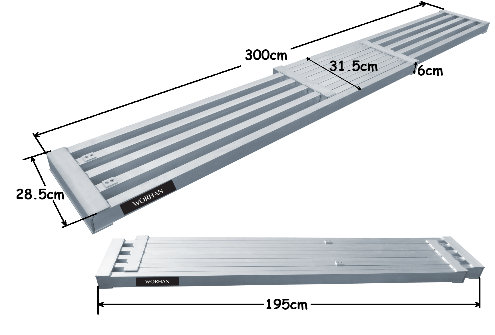 Plateforme Extensible de Travail 300cm