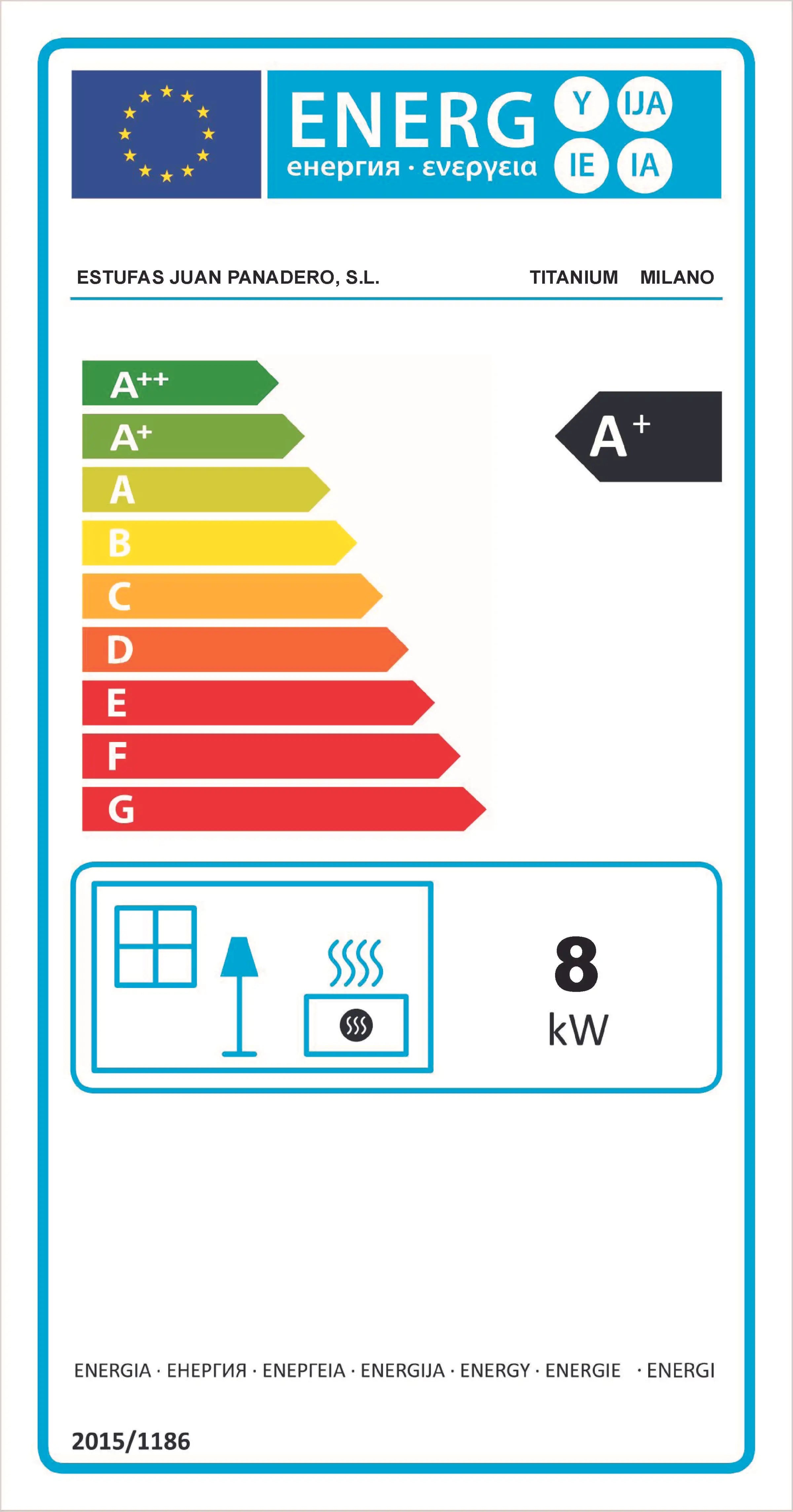Poêle à bois Milan - 11 kW - 320 m3 - A+