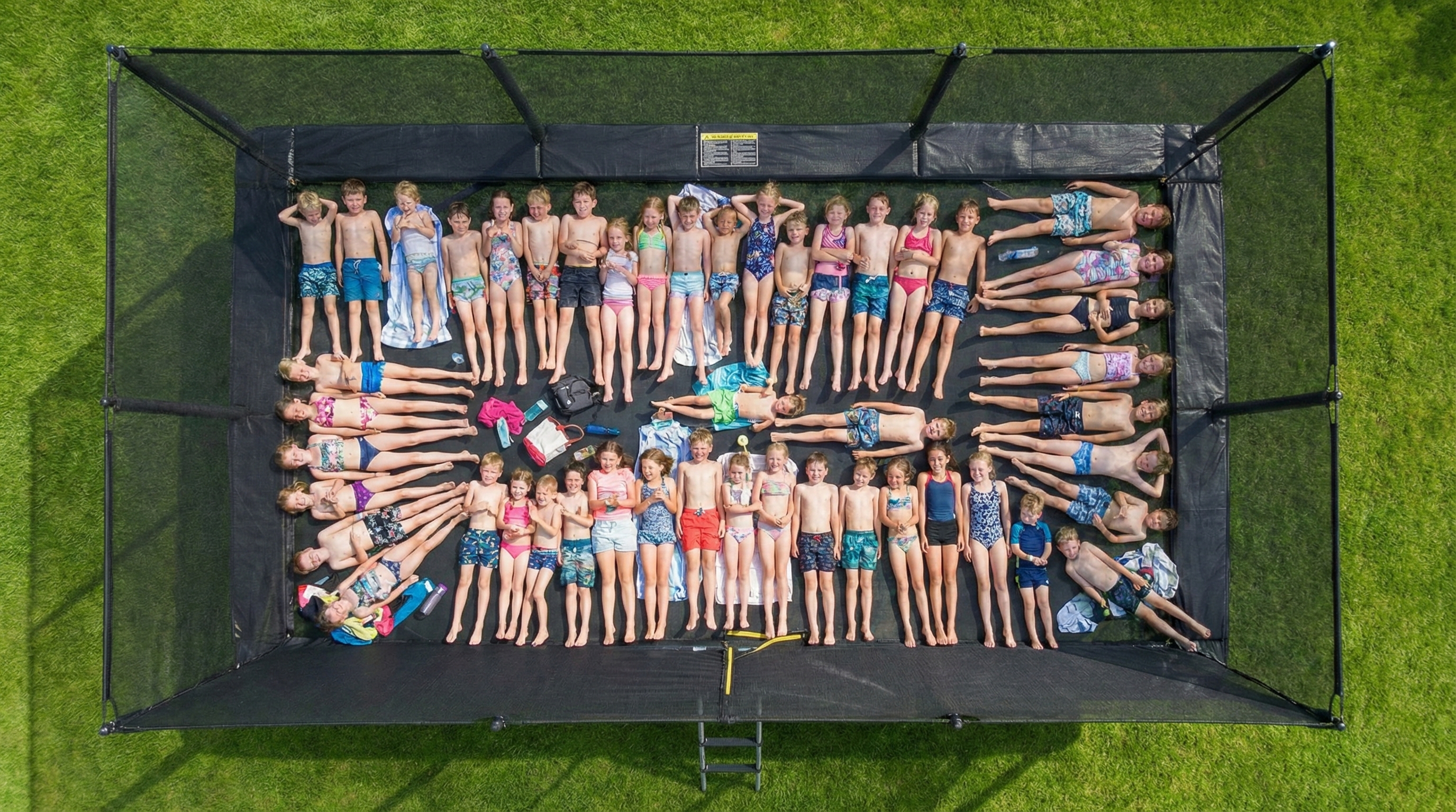 Trampoline Rectangle 10 x 17FT - 518 x 305cm Noir - XXXL