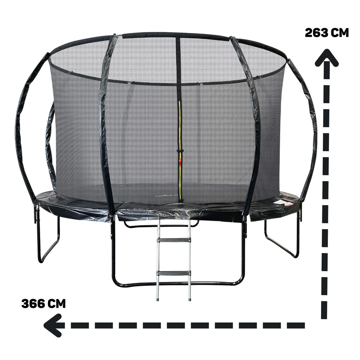 Trampoline Jump4Fun Pumpkin 12FT-366cm Noir