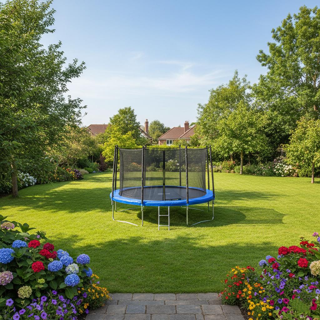 Trampoline Jump4Fun 14FT - 427cm - Bleu