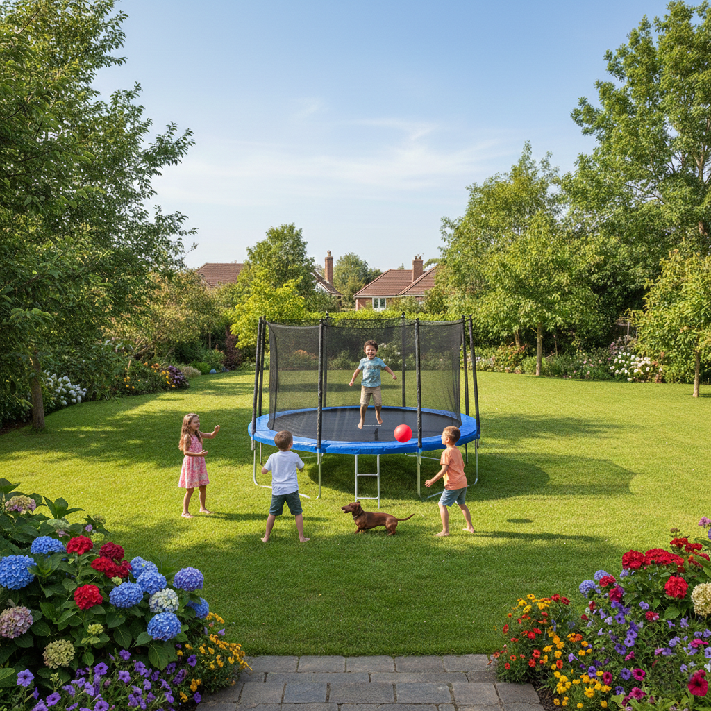 Trampoline Jump4Fun 14FT - 427cm - Bleu