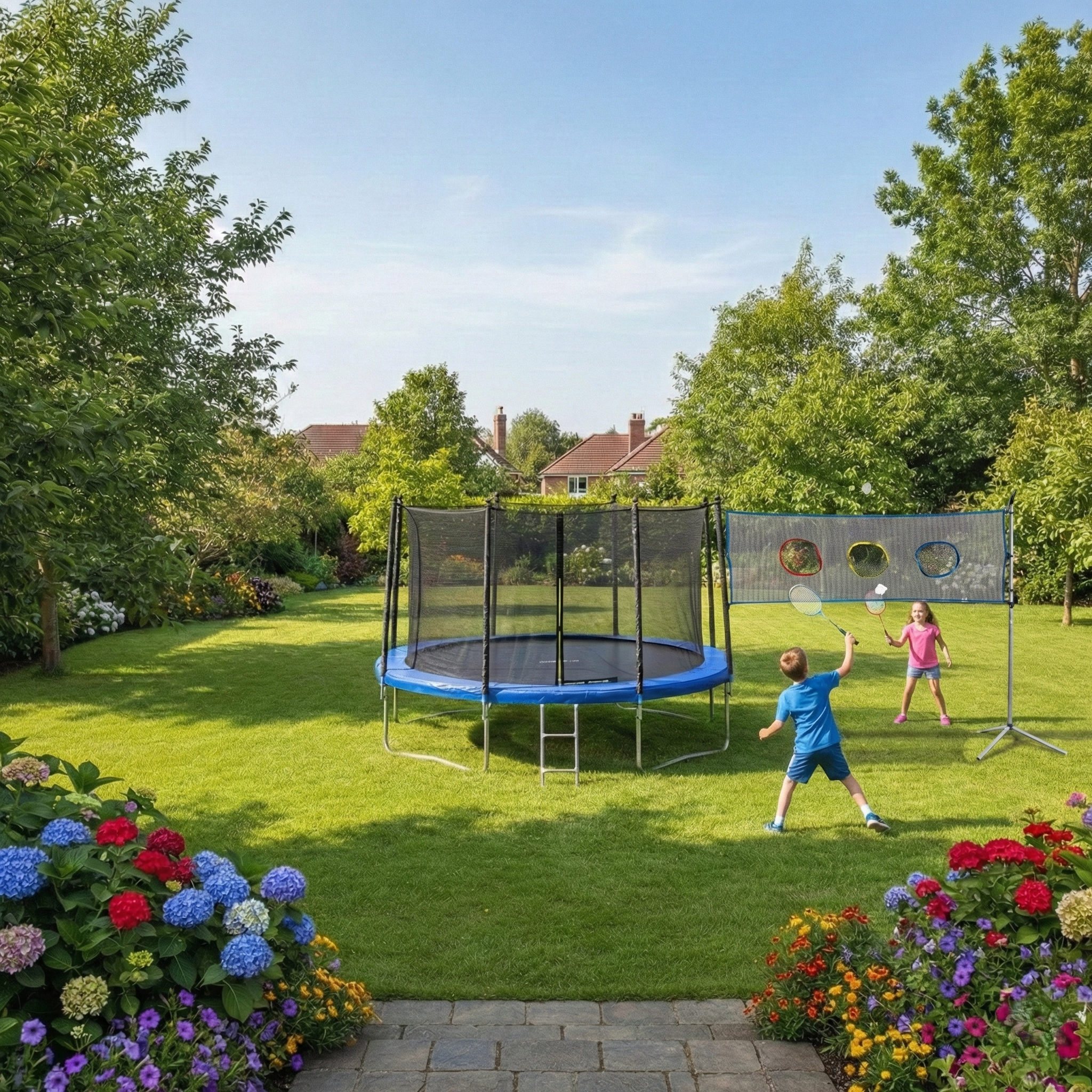 Filet multi jeux pour trampoline