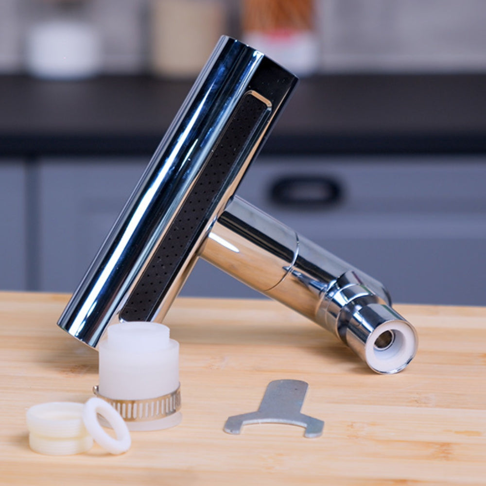 Tête de Robinet Rotative 360° Universelle 4 en 1 avec 4 Modes d'Eau pour Cuisine et Salle de Bain