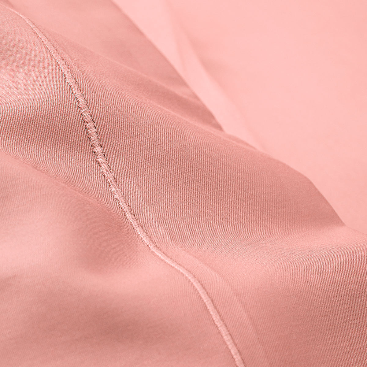 Drap Plat Percale 180 x 290 cm Pur Coton Peigné Longues Fibres 80 Fils/cm² Rose Poudré