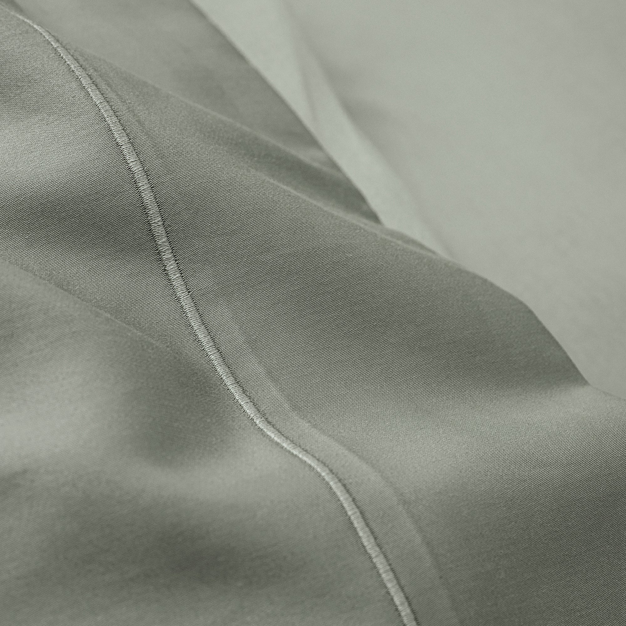 Drap Plat Percale 240 x 300 cm Pur Coton Peigné Longues Fibres 80 Fils/cm² Ardoise
