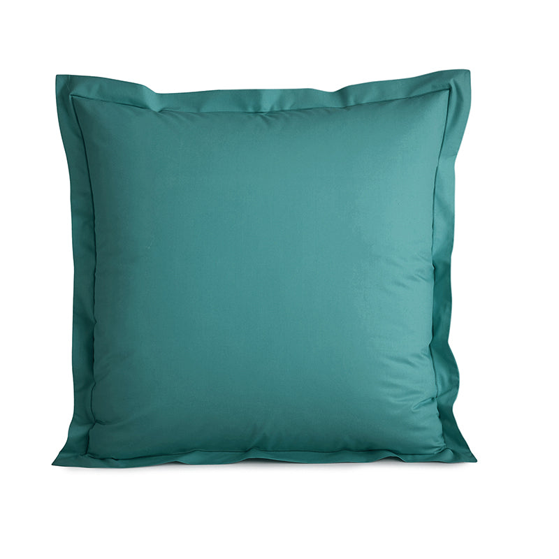 Taie d'oreiller Percale 65 x 65 cm Pur Coton Peigné Longues Fibres 80 Fils/cm² Paon