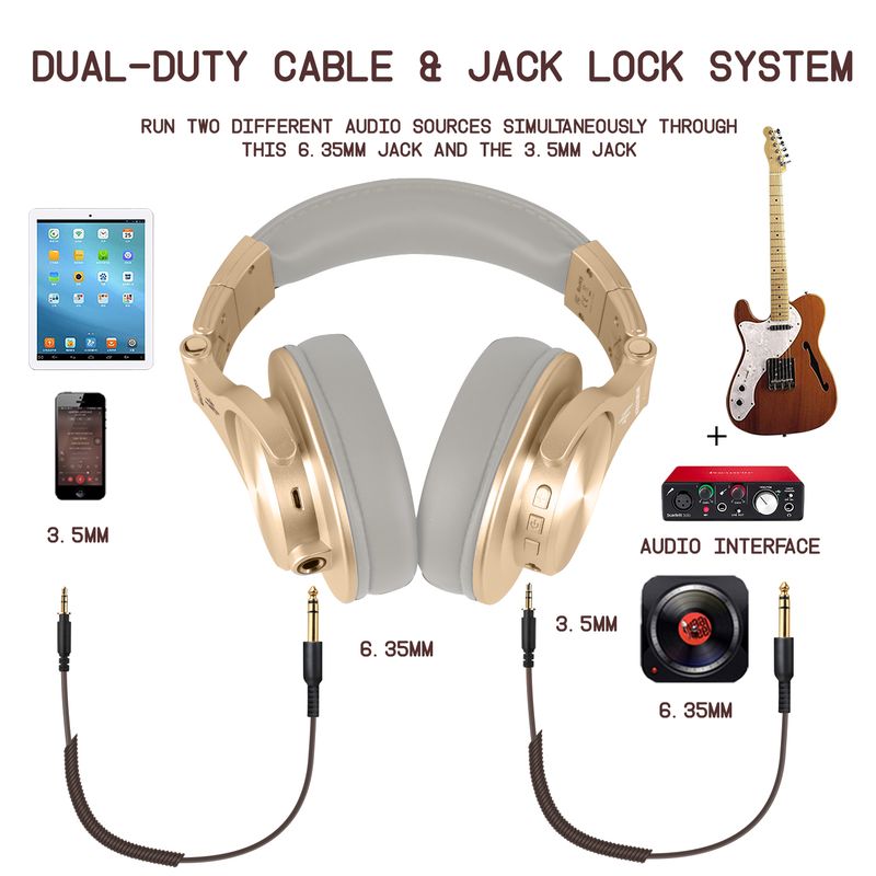 Casque Bluetooth H6 – Son haute fidélité & 72 h d'autonomie - doré