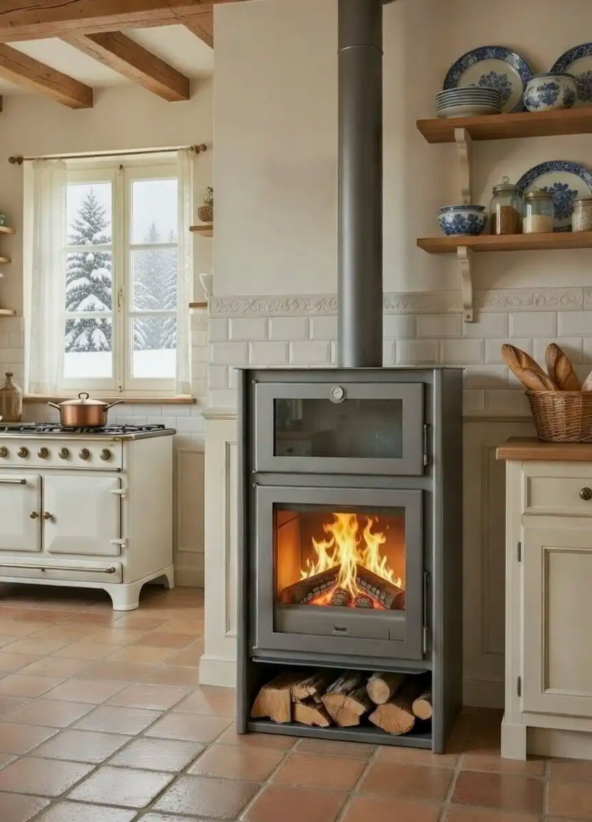 Poêle à bois Nice - 11 kW - 320 m3 - A+