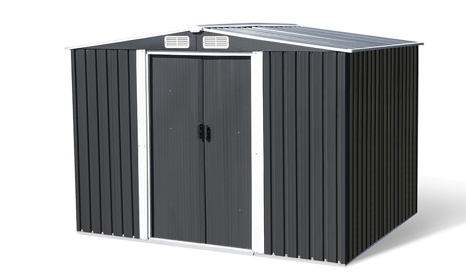 Abri de jardin en métal Tulum 8,4m3 avec plancher