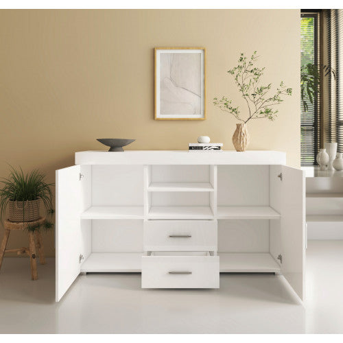 Buffet couleur blanc - 140 X 82 cm - Randy