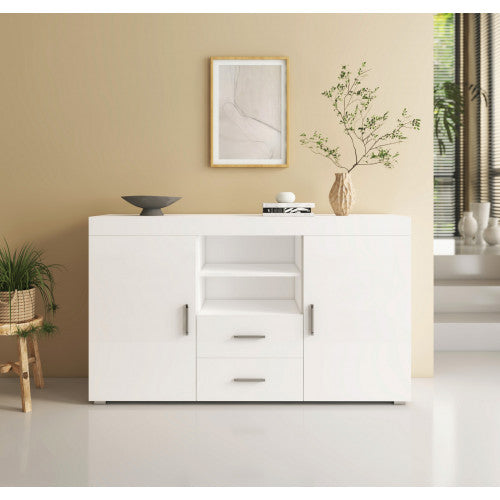 Buffet couleur blanc - 140 X 82 cm - Randy