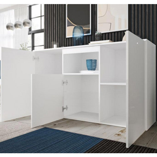 Buffet couleur blanc - 140 X 82 cm - Napan