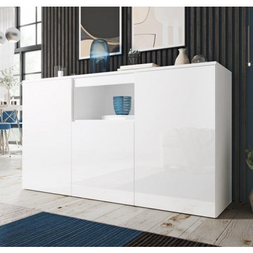 Buffet couleur blanc - 140 X 82 cm - Napan