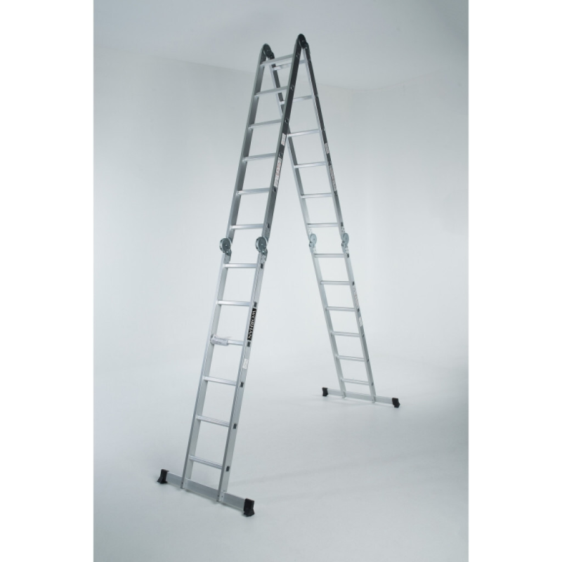 Echelle multifonction pliable 4 x 6 marches - hauteur 6.7 m