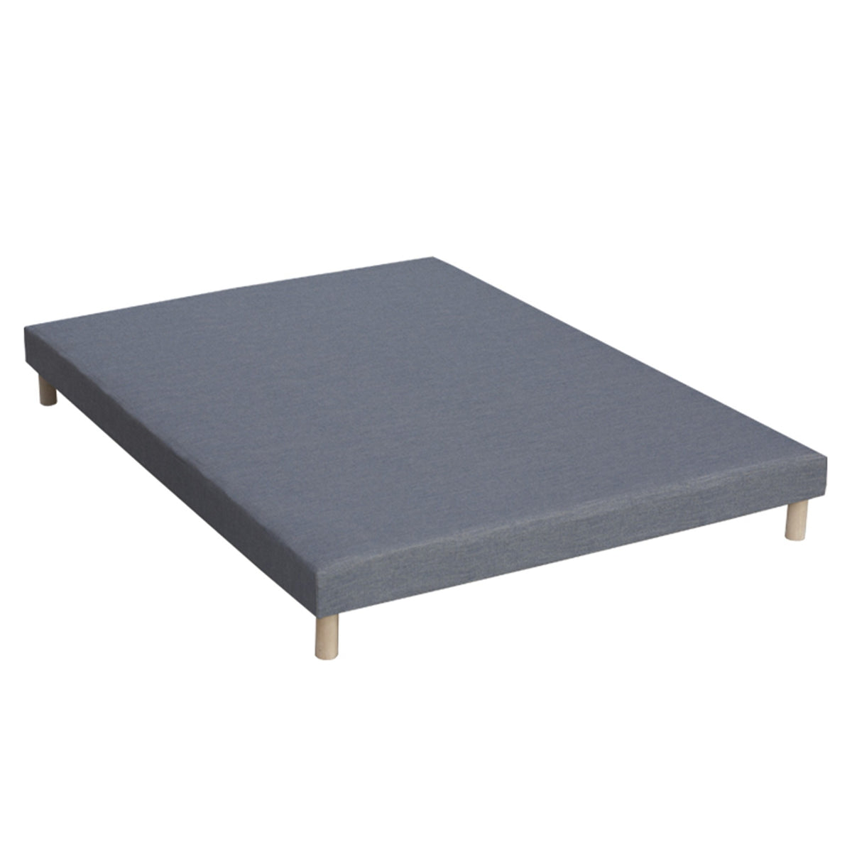 Ensemble 140X190 cm Matelas 30 cm à ressorts 7 zones + Mémoire de forme + Sommier KING STYLE Fabriqué en France