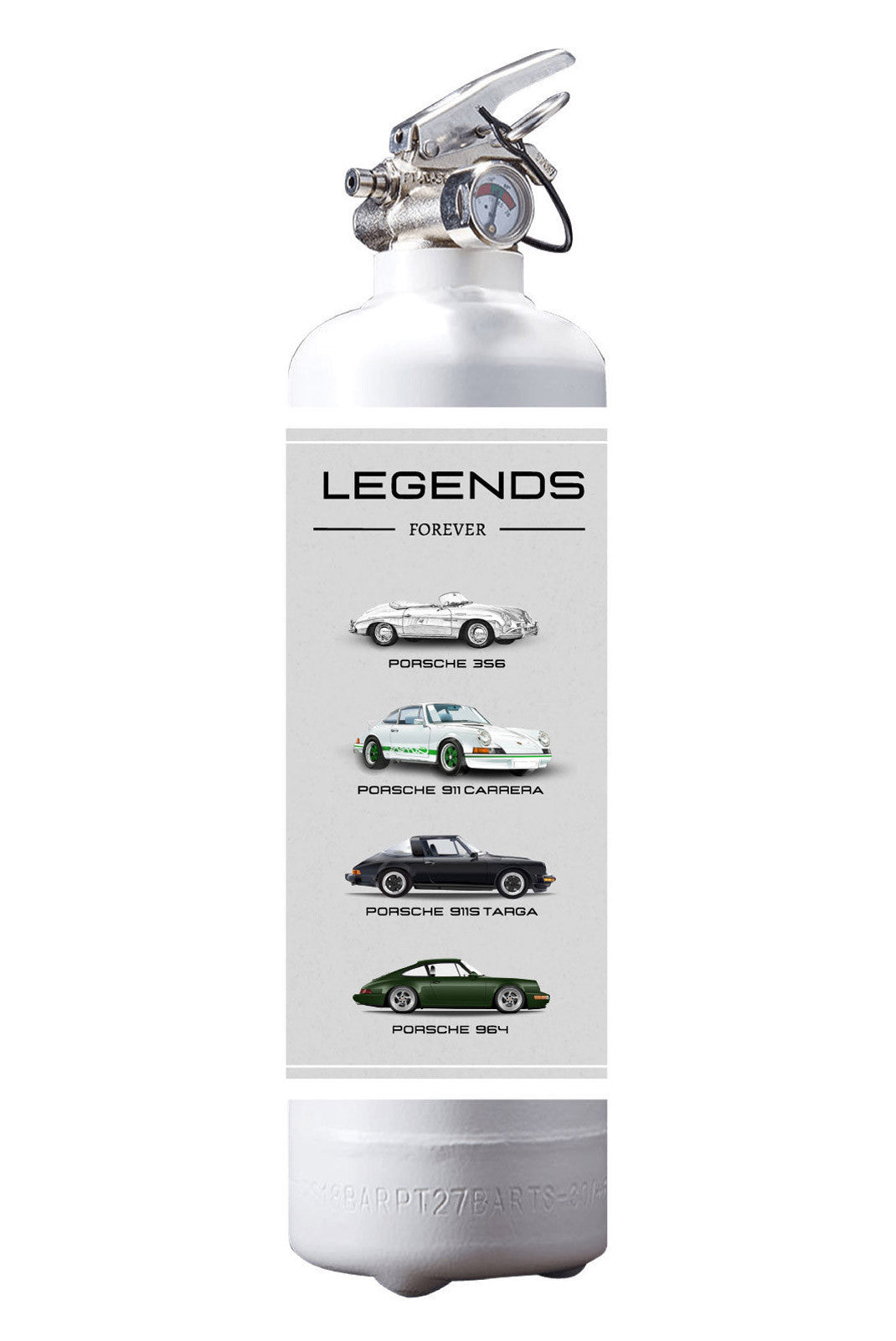 Extincteur 1kg PORSCHE LEGEND BLANC