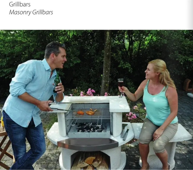 Barbecue Grillbar Buschbeck Kingston 110 x 65 x 101 cm surface de cuisson 54 x 34 cm