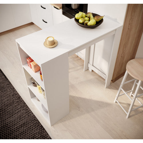Table haute blanche - 103 X 110 cm - Kala