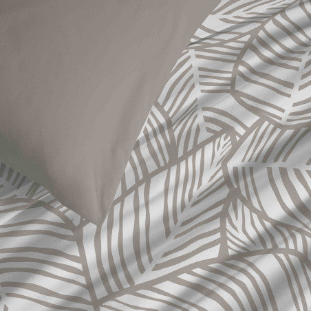 Pack Complet Housse de couette Imprimé 140 x 200 cm - Drap housse 90 x 190 cm - 100% coton / 57 fils/cm² - FIRA NATUREL