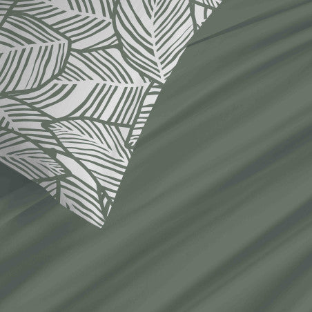 Pack Complet Housse de couette Imprimé 220 x 240 cm - Drap housse 140 x 190 cm - 100% coton / 57 fils/cm²- FIRA ROMARIN