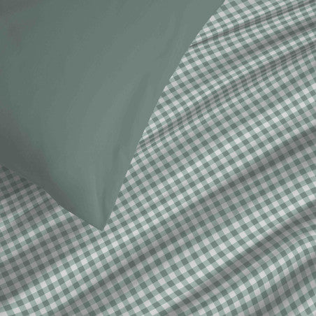Pack Complet Housse de couette Imprimé 220 x 240 cm - Drap housse 140 x 190 cm - 100% coton / 57 fils/cm²- GABRIELLE SAUGE