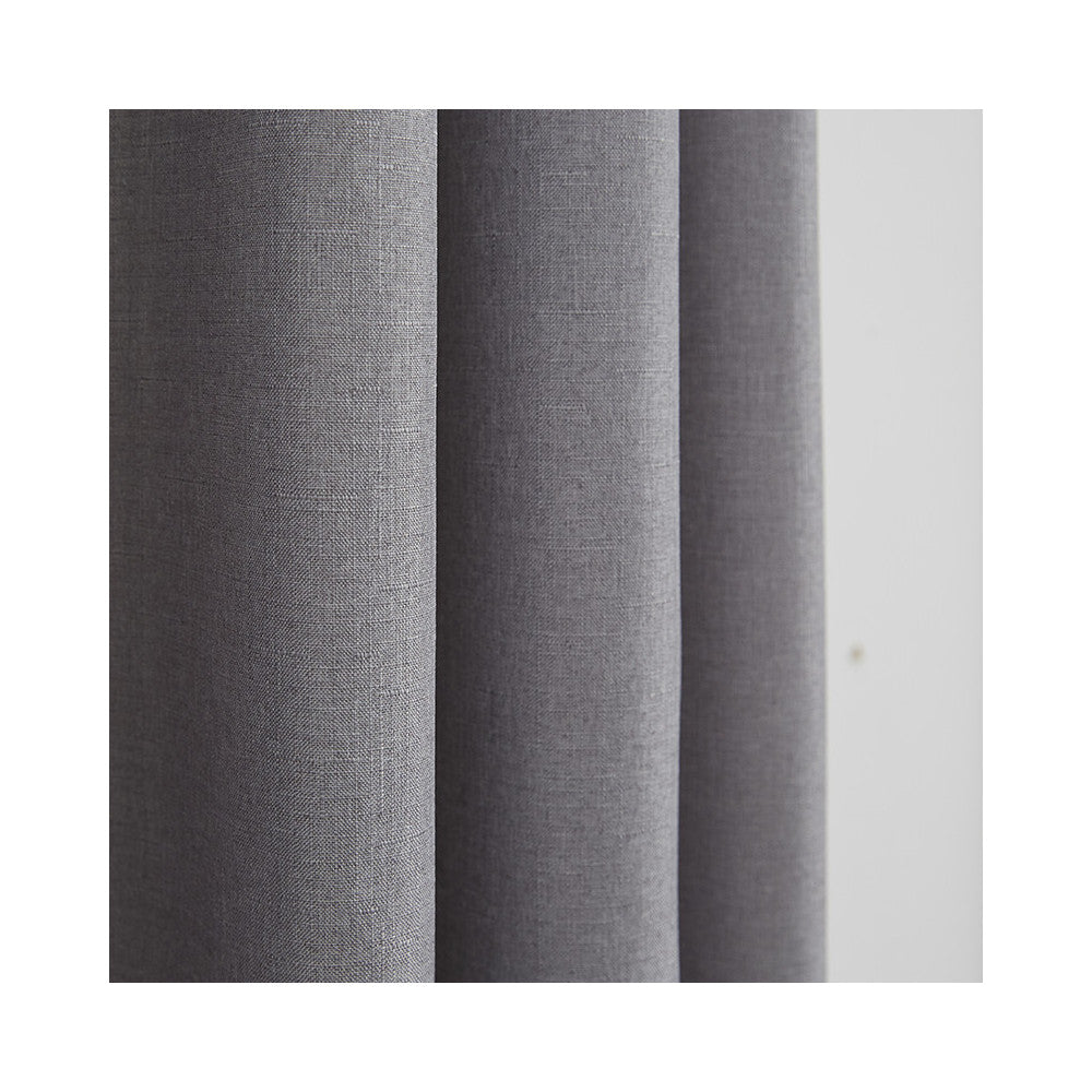 Paire de rideaux à œillets "effet lin" 140 x 260 cm Moonlight deco Nuage