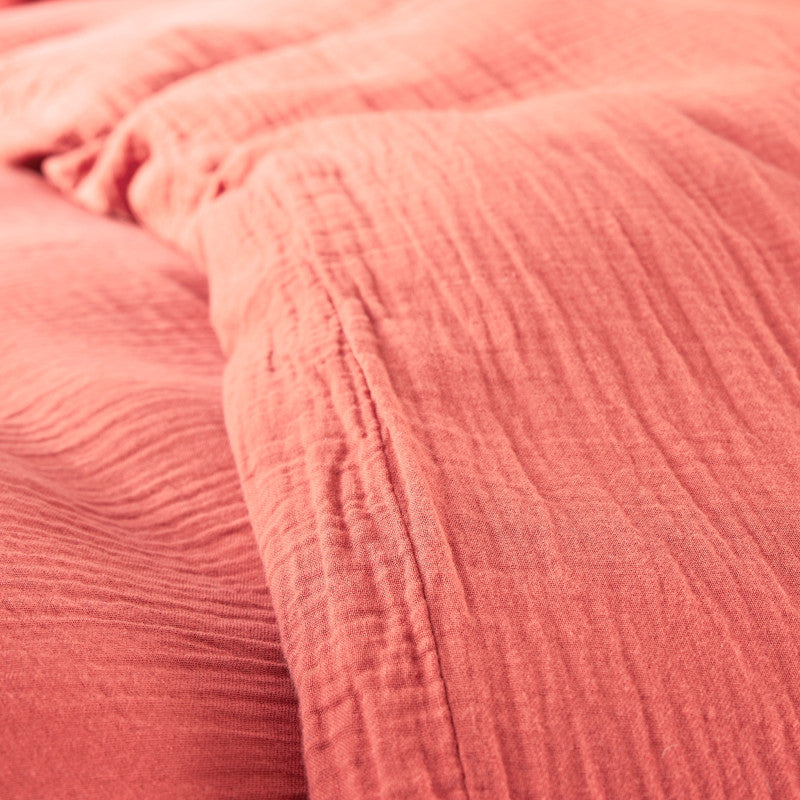 Pack 3 pièces Parure de Draps - Dh 90 Gaze de Coton Blush