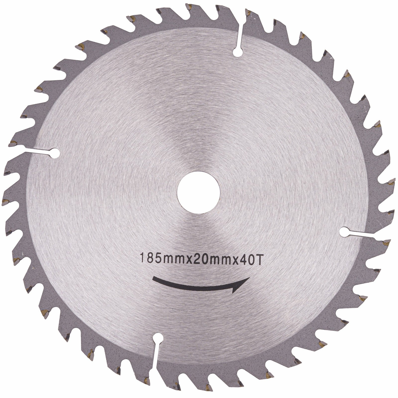 Scie circulaire à bois avec laser 2250 W 2 disques 185 mm 24/40 dents