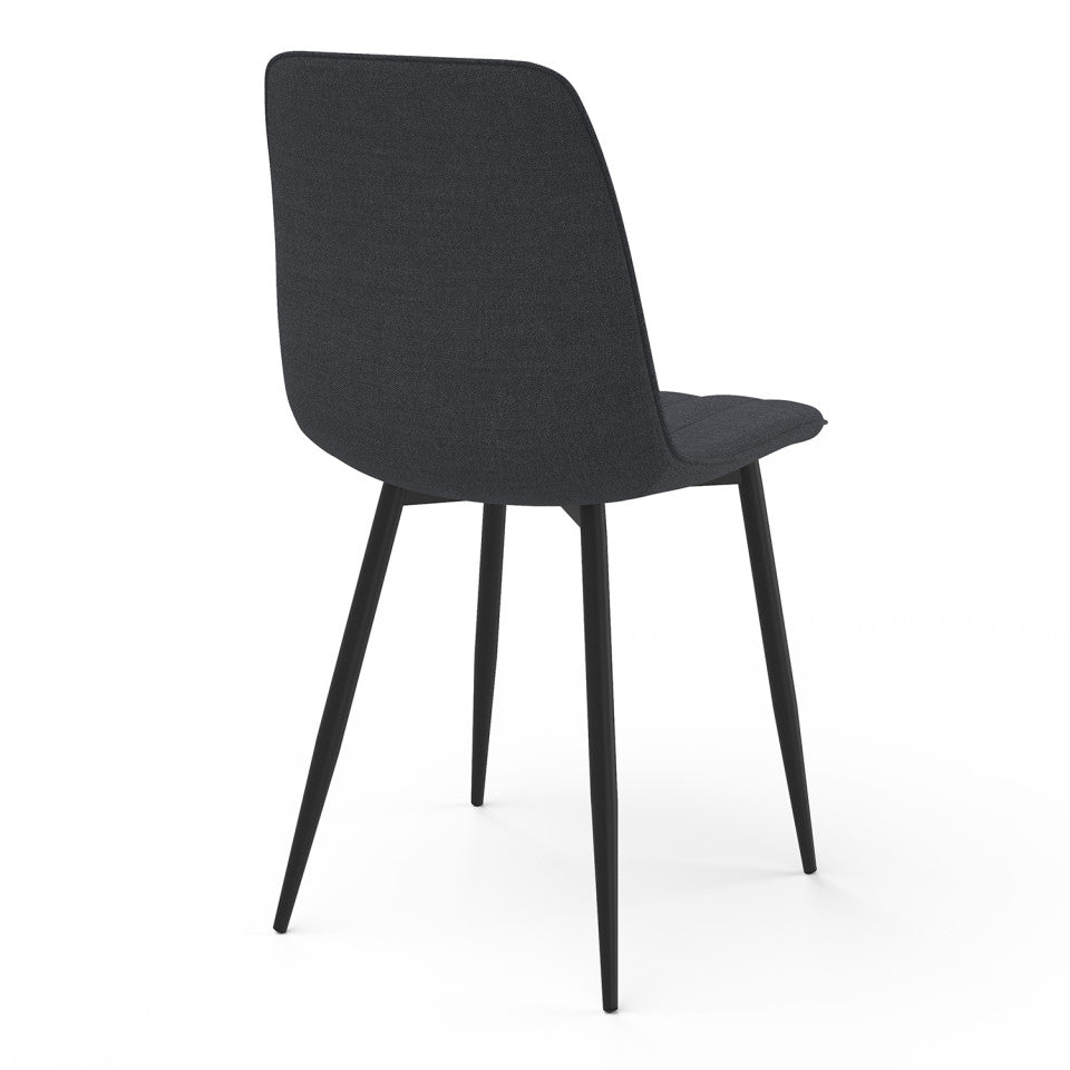 Chaises Fiona en velours mix de couleurs - lot de 6