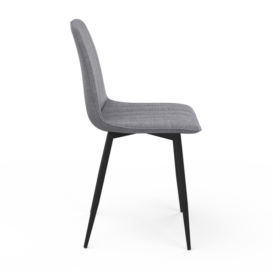 Chaises Fiona en velours mix de couleurs - lot de 6