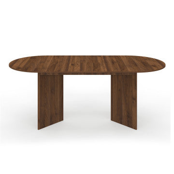 Table à manger extensible Gabin 160-200cm effet noyer