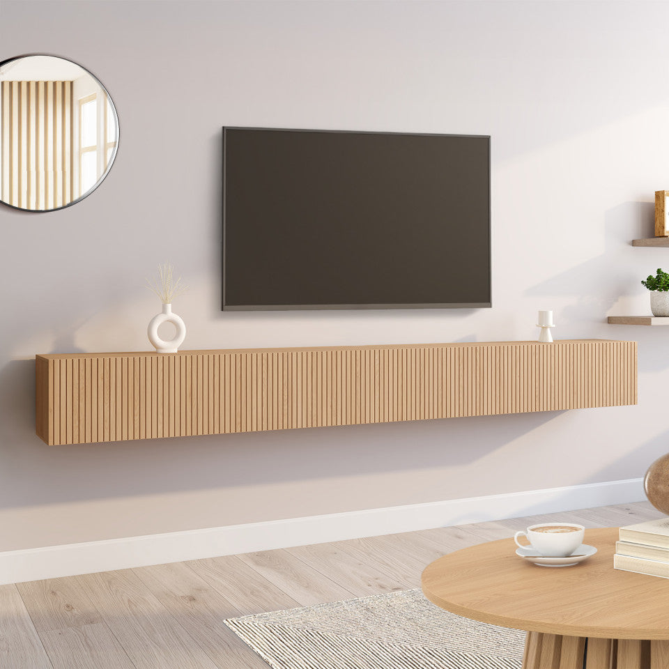 Meuble TV suspendu Albane 270cm
