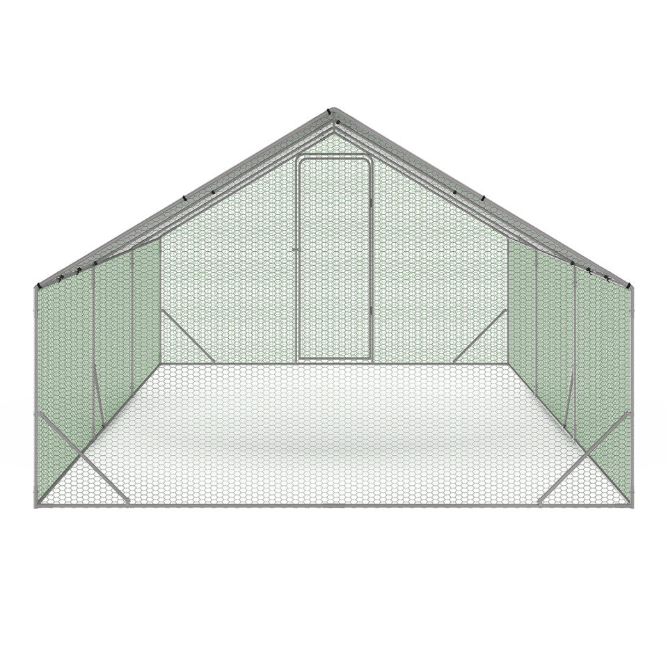 Enclos grillagé pour poules 18m² - 3x6m