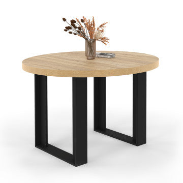 Table à manger ronde extensible Brixton Ø110-150cm