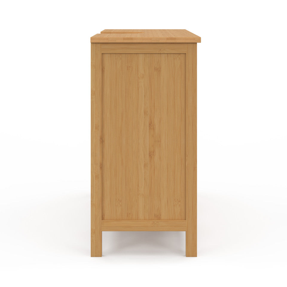 Meuble sous vasque Maya bambou 2 portes